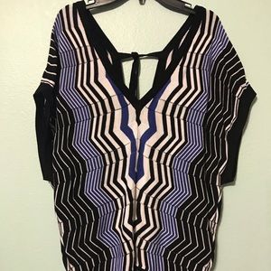 Medium 2 Bebe black and blue sleeveless sweater